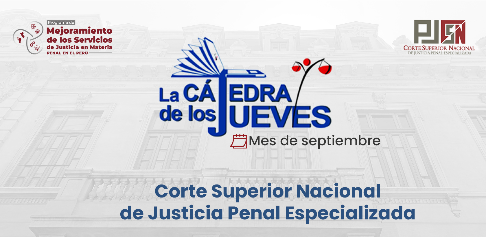 Cátedra de los jueves - Mes de setiembre